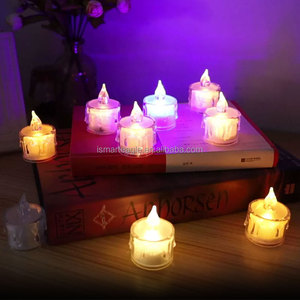 Bougies <span class=keywords><strong>LED</strong></span> sans flamme à piles avec télécommande, 15 couleurs changeantes, programmables DMX, bougies pilier pour la décoration de la maison et des fêtes - Product Image 6