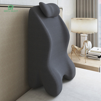 Oreiller de lecture en mousse à mémoire de forme avec support thoracique, oreiller d'aide pour le lit et les activités intimes avec design tricoté pour le cou, nouveauté pour le sommeil