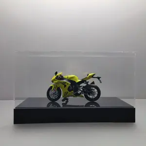 Aangepaste Transparantie Acryl Vitrine Speelgoed Motorfiets Model Voor Woonkamer Keuken Display