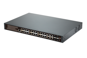 400W đầy đủ <span class=keywords><strong>Gigabit</strong></span> 24 PoE cổng + <span class=keywords><strong>4</strong></span> <span class=keywords><strong>RJ45</strong></span> cổng + <span class=keywords><strong>4</strong></span> 1000Mbps SFP cổng L2 quản lý PoE chuyển đổi quản lý bảo mật - Product Image 4