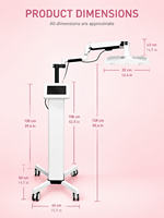 Máquina de Terapia Facial LED Portátil con 4 Longitudes de Onda, Fototerapia PDT para Uso en Clínicas de Belleza y Spas, Detox