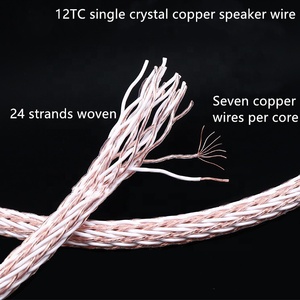 כבל רמקול באורך 2.5 מטר, 24 גידים, HIFI אודיו, עשה זאת בעצמך, איכותי, 11 מ\\\"מ, 12TC, נחושת טהורה OCC, עם מחבר בננה, למקרן ו-HDTV - Product Image 4