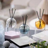 Diffuseur d'arômes moderne et écologique en verre double couche, bouteille vide pour diffuseur à bâtonnets, libération de parfum pendant 1 mois pour la maison