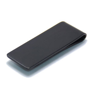 Schwarzer Edelstahl Papier-Geldscheinclip Geldbörse Geldhalter Brieftasche Aktion Herrengeschenke individueller Großhandel-Geldscheinclip schwarz - Product Image 6