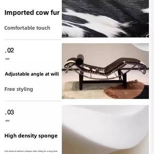 LC4 Fauteuil en cuir inclinable par Modern Minimalist Design Home Office Leisure Single Sofa Chair Luxury Accessible for Sleep - Product Image 4