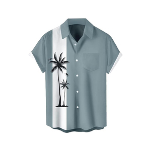 Factory Premium Materials Customization Wear-Resisting Leisure Men's <strong>White</strong> Hawaiian <strong>Shirts</strong> - Product Image 5