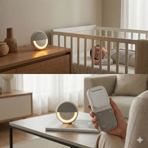 Monitor de Bebé con Alerta Vibratoria y Sonido, Indicador LED, Clip para Cinturón, Portátil, Alcance de 300 Metros, Dispositivo de Monitoreo de Temperatura - Product Image 5