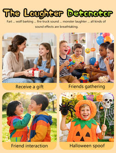 Machine à effets sonores sans fil T16, 16 boutons, générateur de sons de farces avec contrôle <span class=keywords><strong>RF</strong></span> 10m, jouet amusant pour enfants et adultes, idéal pour les fêtes - Product Image 6