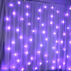 LED stage lighting white star cloth wedding backdrop led lights