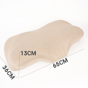 <span class=keywords><strong>Almohada</strong></span> de microfibra de espuma viscoelástica marrón con logotipo personalizado con ropa de cama cervical ortopédica OEM para soporte de cuello - Product Image 2