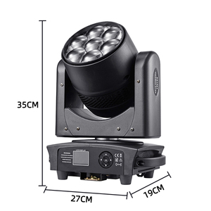 7*40W 7 Eyes Bee Moving Head Wash Light HH-LM740F avec télécommande RGBW - Product Image 1