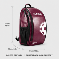 Sac à dos de pickleball personnalisé avec logo, design semi-rigide, grande capacité, sac de rangement pour équipement sportif avec poche pour bouteille d'eau