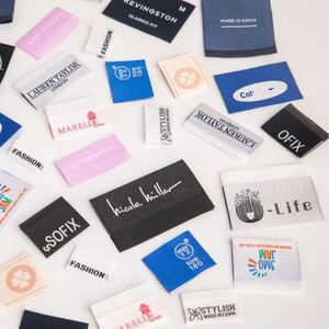 Étiquette de vêtement personnalisée de luxe, très vendue, avec logo de marque, design personnalisé, étiquette tissée de haute qualité pour vêtements pour animaux de compagnie - Product Image 2