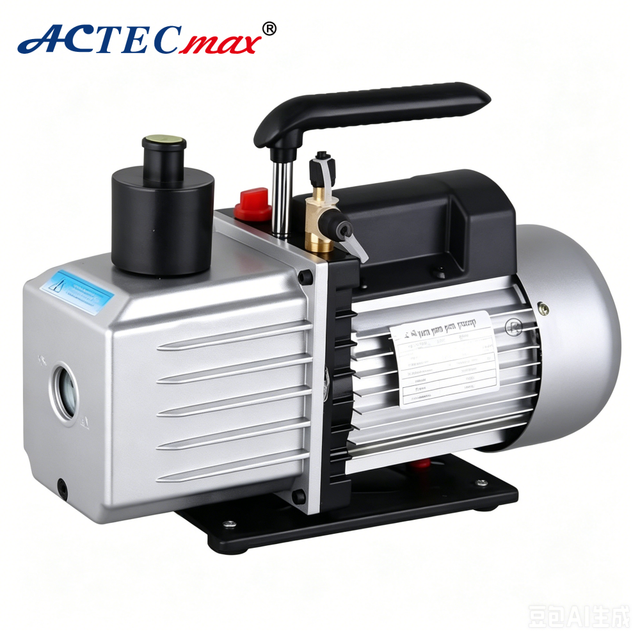ACTECmax AC.140.009.01 R134a 110V~/60Hz Vacuum Pump Refrigeration 4CFM Black 1720r/min 1/4SAE AC Vacuum Pump Refrigerant Kit
