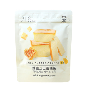 JIUR sano snack a basso contenuto calorico nuovi sapori torta di formaggio al miele Stick consistenza morbida gusto dolce OEM borsa <span class=keywords><strong>biscotti</strong></span> croccanti per la vendita - Product Image 1