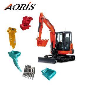 Adaptador MS01 Personalizado de Fábrica para Escavadeira: Engate Rápido para Rompedor Hidráulico de Mini Escavadeiras de 1.5-3 Toneladas - Product Image 1