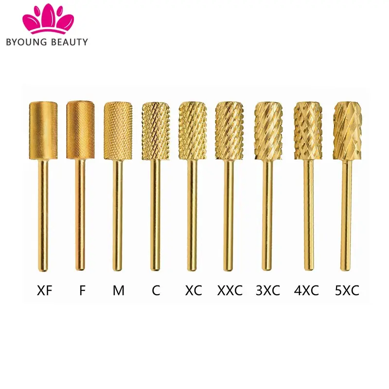 Hot Sale 3/32'' Large Barrel Chamfer Tungsten Carbide Milling Cutter for Electric Manicure Pedicure Cuticle Clean Nail Drill Bit