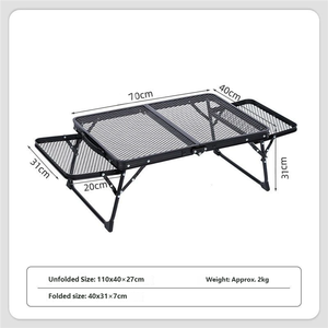 Table pliante d'extérieur robuste pour usage commercial, table en aluminium résistante aux intempéries pour restaurants, cafés et locations d'événements - Product Image 4