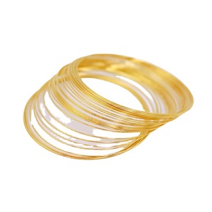 Fil de fer à mémoire de forme couleur or véritable 18K, accessoires DIY pour la fabrication de bijoux, fil pour perles, 0,6*60mm, bracelet et bague en or 14K - Product Image 5