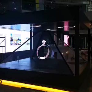 <span class=keywords><strong>Pyramide</strong></span> 3D <span class=keywords><strong>hologramme</strong></span> vitrine Expo stand publicité lumière lancement spectacle vidéo graphique Logo Image affichage holographique - Product Image 4