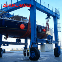 Grue de chantier mobile 100t 200t 500t, grue portique, palans de levage de bateaux, élévateur de bateaux pour chantiers navals
