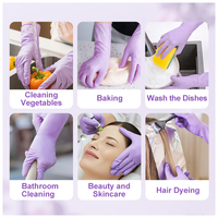 Gants ménagers en nitrile de qualité alimentaire XINGYU, 30 pièces, 30 cm, durables, résistants à l'huile, imperméables, compatibles avec les écrans tactiles, parfumés