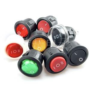 Interrupteur à bascule rond 20 mm 2 ou 3 broches avec LED marche/arrêt pour équipement industriel, bornes à vis IP41 - Product Image 4