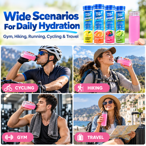 Tabletas Efervescentes de Electrolitos para Hidratación Deportiva, Veganas, Sin Azúcar, de Moda, Reponen Rápidamente los Nutrientes Faltantes, Suplemento Dietético - Product Image 4