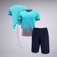 Kits d'entraînement d'équipe sublimés avec logo personnalisé Shorts Shirt Ensembles complets uniformes Maillots de football Vêtements de football pour hommes