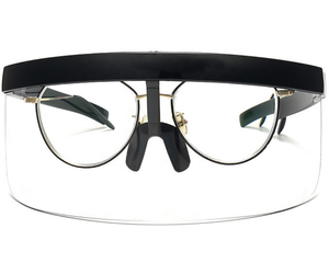Lunettes de soleil de sport surdimensionnées coupe-vent et anti-poussière, monture plate en PC, lunettes de protection - Product Image 5