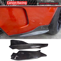 BMW Série 1 E82 Coupé 06-13 Kit de carrosserie avec fibre de carbone véritable Pare-chocs arrière Lip Wrap Angle Diffuseur Splitter Canard 2006-2013