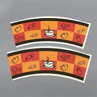 Échantillon de rouleau de papier en stock de tasse Ventes directes d'usine Rouleaux de ventilateur de tasse de papier de café enduit de Pe jetable Matière première