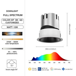 Design Intérieur <span class=keywords><strong>12v</strong></span> Plafonnier Surface de <span class=keywords><strong>Spot</strong></span> 10w Projecteur 30w Monté Encastré 50mm Dimmable Spots Lumineux Led Downlights - Product Image 2