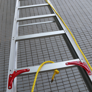 <span class=keywords><strong>Escalera</strong></span> Telescópica Multifuncional de Aluminio para Exteriores, Tipo Espiga, Plegable, Capacidad de Carga de 150 kg, Altura Extendida de 12 m - Product Image 1