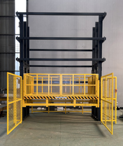 Nueva Plataforma Elevadora Vertical Hidráulica de Alta Resistencia para Materiales de Carga, Elevador Doble para Almacén - Product Image 4