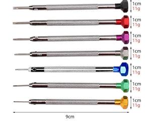 Cacciavite a Testa Piatta in Acciaio Inox con Finitura Nichelata, Strumenti OEM per Riparazione Orologi per Orologiai - Product Image 2