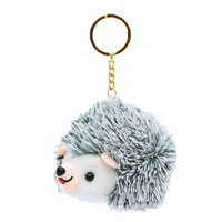 Porte-clés hérisson en peluche moelleuse de 10 cm, mini jouet animal en peluche, vente en gros