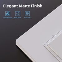 ELEGRP Interrupteurs à bascule électriques américains homologués 1 gang 120V 220V avec panneau et éclairage LED