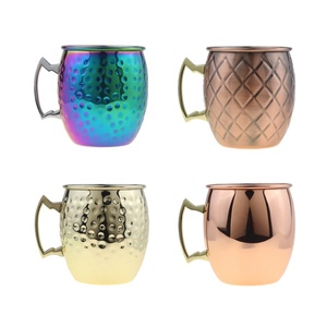 Tasse de mulet pour <span class=keywords><strong>Cocktail</strong></span> 18oz, <span class=keywords><strong>Mug</strong></span> Vintage en <span class=keywords><strong>cuivre</strong></span>, de moscou, livraison gratuite - Product Image 2