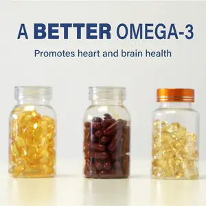 Aceite de pescado de etiqueta privada omega 3 cápsulas blandas EPA DHA aceite de pescado omega 3 1200mg ojo cerebro corazón