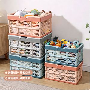 Foldable Storage <b>Basket</b> Rectangle PP Material Neatening Storage <b>Baskets</b> - Product Image 1