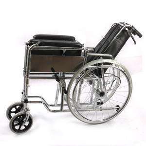 Silla de Ruedas Manual Médica con Respaldo Alto, Totalmente Reclinable, Desmontable, Plegable, Ligera, con Reposapiés Ajustable - Product Image 4