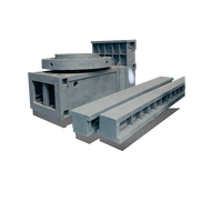 Lit de machine-outil CNC en fonte grise de qualité, surface peinte par sablage de haute précision