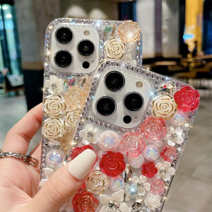 Funda de Teléfono de Lujo con Brillantes y Diamantes de Imitación para iPhone 17 Pro <span class=keywords><strong>Max</strong></span>, Fundas Protectoras con Purpurina para Chicas - Product Image 3