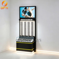 Vitrine de présentation haut de gamme pour magasin d'optique, comptoir de magasin de vente au détail, présentoir moderne pour lunettes de vue