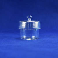 Couvre-gobelet en quartz fondu SiO2 de haute pureté, résistant à la chaleur, transparent, pour laboratoire, récipient résistant aux acides, 50ml-500ml 400