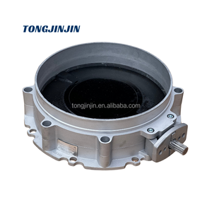 Disco de válvula recubierto de poliuretano accionado automático Serie VFS V1FS250 válvula de mariposa de brida única para control de flujo industrial - Product Image 3