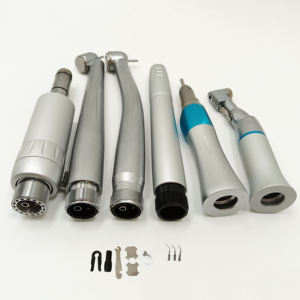 Juego de Piezas de Mano Dentales de Alta Calidad, 2/4 Orificios, 3 Sprays de Agua, LED, Pieza de Mano de Alta Velocidad y Pieza de Mano de Baja Velocidad - Product Image 5