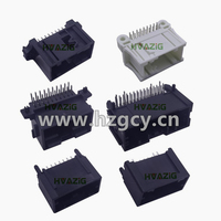 18 broches double rangée pcb pinheader prise automobile ECU faisceau de câblage à carte soudure droite ange connecteur prise 828801-6
