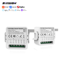 SIXWGH Tuya Smart Life Módulo de Interruptor Zigbee de 1, 2, 3 y 4 Canales, Tamaño Mini, Fácil Instalación, Compatible con Control Remoto para Casa Inteligente